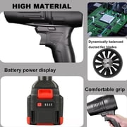 Seeses Pro Blower, Seeses Cordless Leaf Blower, Ultra-Light, Ultra-Powerful, Handheld Air Duster with Adjustable Speed for Yard, Car Cleaning & Drying and Snow Removal (Green)