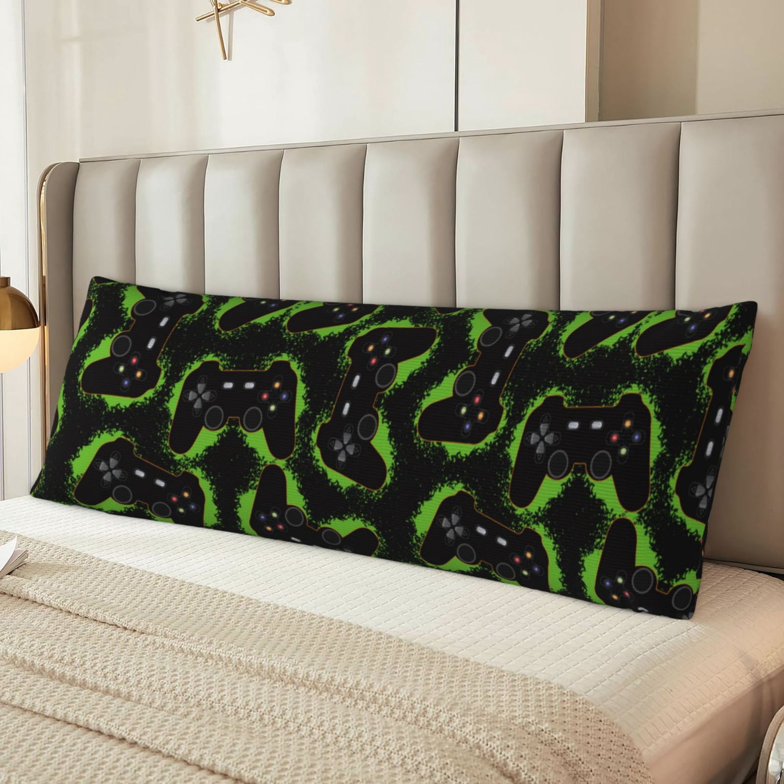 Naloa Cool Gamepad Super Soft 20x60 Body Pillow Case,Long Side Hidden Zipper（PILLOWS ARE NOT INCLUDED）
