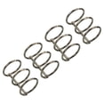 thumbnail image 1 of Unique Bargains 1' Dia. 3 Circle Detachable Metal Binder Rings Loose Leaf Rings, Dark Grey 4 Pack, 1 of 6