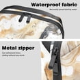 thumbnail image 4 of Marble Charger Case USB Organizer Wire Cord Travel Organizer Cord Case, Oxford Cloth Waterproof Electronics Digital Storage Bag, 5.9x9.44x3.14 in., 4 of 6