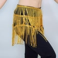 thumbnail image 6 of Felirenzacia Belly Dance Belt Wrap Hip Scarf Skirt Waistband with Sequins Tassel Hip Scarf, Yellow,Free Size, 6 of 6