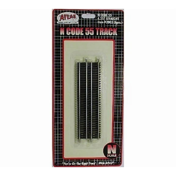 Atlas N Code 55 Nickel Silver 4 25 Straight Track 6 Trains