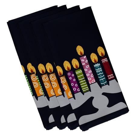 Simply Daisy 19  x 19  Festival of Lights Geometric Print Napkins  Set of 4