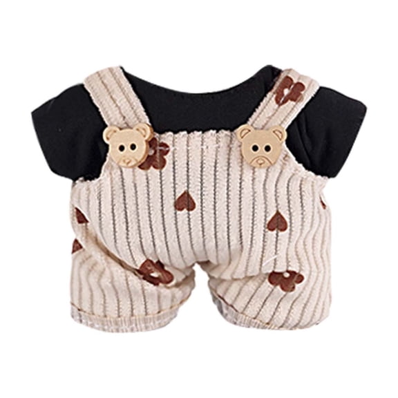 WEIOUKC 12-Inch Doll Clothes Outfit Set, Handmade Soft Fabric Dress Up Accessories, Universal Fit Fashion Attire for Doll Display & Styling