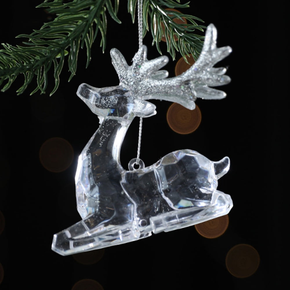 Christmas Decoration Pendant Cartoon Mini Snowflake Garland Deer Angel  Christmas Tree Hanging Ornaments Home Party Decoration - AliExpress