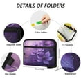 thumbnail image 3 of Organ Folder 14.2 x 0.8 x 10.6 Inches 13 Separate Pockets A4 Size Documents Folder A Sort Storage File Manager For The Home Office Purple Flower Picture, 3 of 7