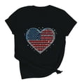 thumbnail image 2 of Goodtrade8 Summer T Shirts for Women Short Sleeve Red White and Blue Pullover July 4th American , Casual Crew Neck Independence Day Graphic Womens Tops Fashion, 2 of 7