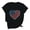 #3_Black, variant on Summer Save 4Th Of July Patriotic Shirt For Women Independence Day Tee Usa Flag Star Stripe Tops Regular Size Slim Fitted Tee Shirts Round Neck T-Shirts Rolled Sleeve Shirt Boho Beach Holiday Outfit