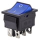 thumbnail image 4 of 10 Uds interruptor basculante 6 pines plástico azul con luz para electrodomésticos máquina herramienta KCD4, 4 of 8