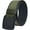 Black and Green, variant on Mens Casual Belts Web, 2 Colors in 1 Reversible with YKK Plastic Buckle,Adjustable Fabric Belt Trim to Fit 27- 46" Waist (Black and Grey)