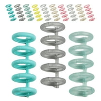 HOMEMAXS 30Pcs Loose Leaf Binders Book Rings Binder Hinged Rings for Notebook Diary Photo Album