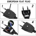 thumbnail image 3 of Flat Electrical Socket European Plugs Euro Flat Flat Power Plug 250 V 2.5 A With Screwdriver Applications Sockets (black), 3 of 5