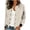 White, variant on Womens Faux Suede Leather Bomber Jacket Trendy Fall Snap Button Down Long Sleeve Casual Varsity Baseball with Arm Zipper Pockets