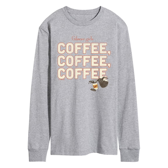 Gilmore Girls - Coffee, Coffee, Coffee - Men's Long Sleeve Graphic T-Shirt