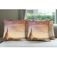 thumbnail image 6 of Ambesonne Landscape Throw Pillow Cover 4 Pack, USA New York Scenery, 20", Multicolor, 6 of 7