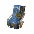 thumbnail image 4 of Pirate Ship Soft Flannel Fleece Throw Blanket, Lake Ashi Mount Hill Japan Town Hakone Travel Touristic Destination, Cozy Plush for Indoor and Outdoor Use, 60" x 80", Green Blue Orange, by Ambesonne, 4 of 6