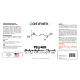 thumbnail image 5 of Chemfulfill PEG 400 - Polyethylene Glycol 400 (PEG400) (55-Gallon Drum), 5 of 5
