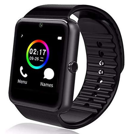 SmartWatch SIM Card Bluetooth Connectivity Android and iOS Phone (Black) | Walmart Canada