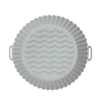 Cook with Color Grey Silicone Reusable Air Fryer Liner, 7” diameter 2” tall, 1 Count per Pack