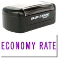 thumbnail image 1 of Slim Pre-Inked Economy Rate Stamp, Slim 1444, Ultra Slim Design, Impression Size 1/2" by 1-3/4", Up to 25,000 Impressions - Purple Ink, 1 of 10