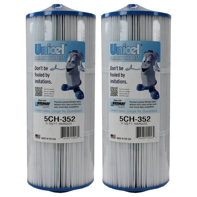 Unicel 5CH-352 Replacement 35 SqFt Spa Filter Cartridge,151 Pleats (2 Pack)