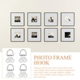 thumbnail image 3 of Butterfly Double Hole Hanging Ring 100 Pcs Holes Photo Frame Hanger Wall Picture Easel Metal Bracket Iron, 3 of 6