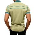 thumbnail image 4 of Qwertyu Men's Casual Polo Shirts Classic Long Sleeve Basic Button T-Shirt Lightweight Cotton Golf Tops with Pocket Yellow XL, 4 of 7