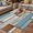 Blue, Brown, variant on Brown Blue Vintage Outdoor Rug for Patio/Deck/Porch, Non-Slip Large Area Rug 4 x 6 Ft, Retro Farmhouse Elegant Pastoral Indoor Outdoor Rugs Washable Area Rugs, Reversible Camping Rug Carpet Runner