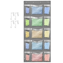 Homyfort Weekly Hanging Closet Organizer for Kids,Day of Week Kids Clothes Organizer ,School Clothing Storage Monday to Friday, Gray