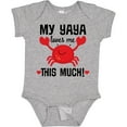 thumbnail image 3 of Inktastic Yaya Loves Me Grandson Boys or Girls Baby Bodysuit, 3 of 5