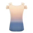 thumbnail image 5 of Fiudx Camisas de Mujer Blusas con Cuello En V y Hombros Descubiertos para Mujer, Top de Manga Corta, 5 of 5