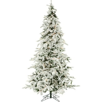 Christmas Time 7.5-Foot Pre-Lit Virginia Fir Green Christmas Tree
