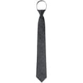 thumbnail image 1 of CORBATA PREHECHA INSPIRE CHIC PARA HOMBRES, CORBATA AJUSTABLE CON CREMALLERA PARA NEGOCIOS FORMAL, RAYAS NEGRAS, TALLA ÚNICA, 1 of 4