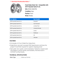 thumbnail image 2 of Front Brake Rotor Set - Compatible with 2019 Hyundai Santa Fe XL, 2 of 2