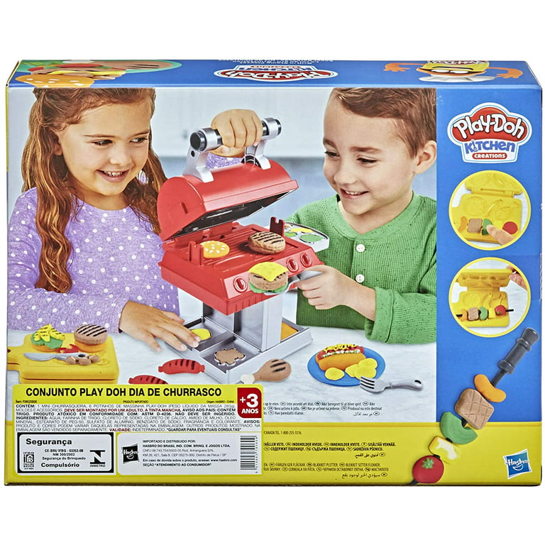 Play-Doh Kitchen Creations Pizza Oven Playset, Play Food Toy for Kids 3  Years and Up, 6 Cans of Modeling Compound, 8 Accessories, Non-Toxic