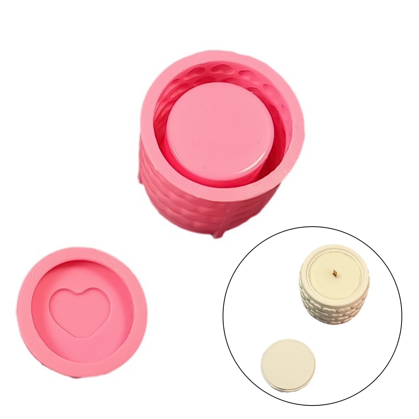 Handmade Cylinder Cup Molds Silicone Moulds Jar Molds Plaster Molds Epoxy Resin Molds for Making