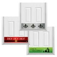 thumbnail image 2 of Deck the Door Decor | Magnetic Kick Plates - Interchangeable 3 Pack - Holiday & Decorative Theme - for Steel Doors - (8x34", Fleur/Ho Ho Ho/Witch Spell), 2 of 7