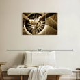 thumbnail image 2 of Elephant Stock Sepia Old Propeller Wall Art - Horizontal Multi Panel Canvas - Living Room Wall Decor - Transportation Multi Panel - Brown And Green Decor - 33" x 20", 2 of 8