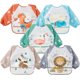 thumbnail image 1 of 5 baberos de manga larga para bebés y niños pequeños, babero de manga impermeable con bolsillo de gran capacidad, regalo para bebés de 6 a 36 meses, 1 of 4