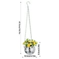 thumbnail image 3 of Disco Ball Planter, Disco Planter With Chain Macrame Hanger And Acrylic Stand For Desk Self Watering Insert Disco Ball Plant Hanger, 3 of 6