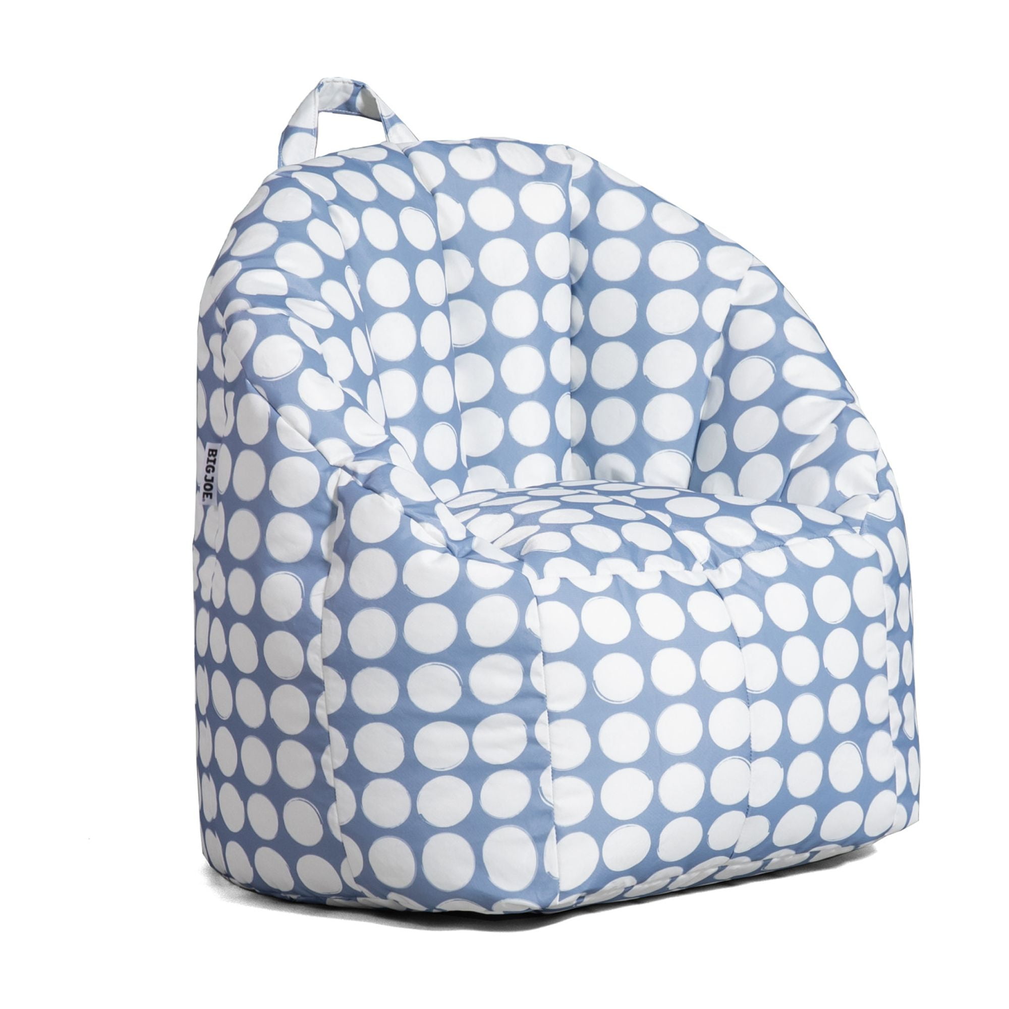 Big Joe Joey Junior Kids Bean Bag Chair, 1.5 Feet, Durable Polyester Nylon Blend, Blue Stone