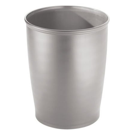 InterDesign Kent Tall Trash Can, Silver