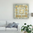 thumbnail image 2 of Trademark Fine Art 'Gold Tapestry Ii Gold And White' Canvas Art by Albena Hristova, 2 of 3