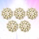 thumbnail image 5 of EeaseMX 15 piezas botones de perlas de diamantes de imitación accesorios de joyería adornos broche de perlas flor de aleación de diamantes de imitación artesanía DIY accesorios de teléfono (dorado), 5 of 7