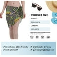 thumbnail image 7 of Kll Carnival Mardi Gras3 Print Women'S Sarong Coverups Short Bathing Suit Wrap Skirt Beach Wrap Swimsuit Cover Ups, 7 of 7