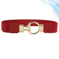 thumbnail image 2 of TAILTOSS Wide Stretchy Belt Women Round Buckle 1Set 23.6x1.6in, 2 of 10