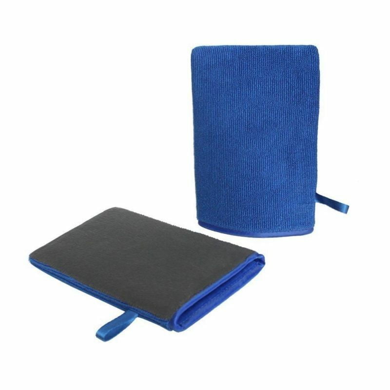 Premium Car Clay Mitt Glove for Detailing Polish Clay Bar Reusable Blue 