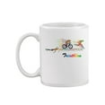 thumbnail image 2 of Colorful Triathlon Quote Design Mug Unisex's -Image by Shutterstock, 2 of 4
