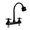 Matte Black, variant on RV Kitchen Faucet 8 Inch Widespread Metallic Camper Sink Faucet, 360° Flexible Gooseneck Swivel Sprayer Head with 2 Water Flow Modes for Campers Motorhome Mobile Home, Matte Black