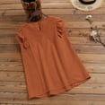 thumbnail image 4 of ZANZEA Womens Blouses Elegant Ruffled Sleeveless Slim Pullovers O-Neck Tops, 4 of 10